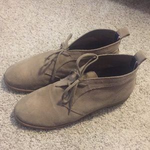 Stylish suede ankle boots